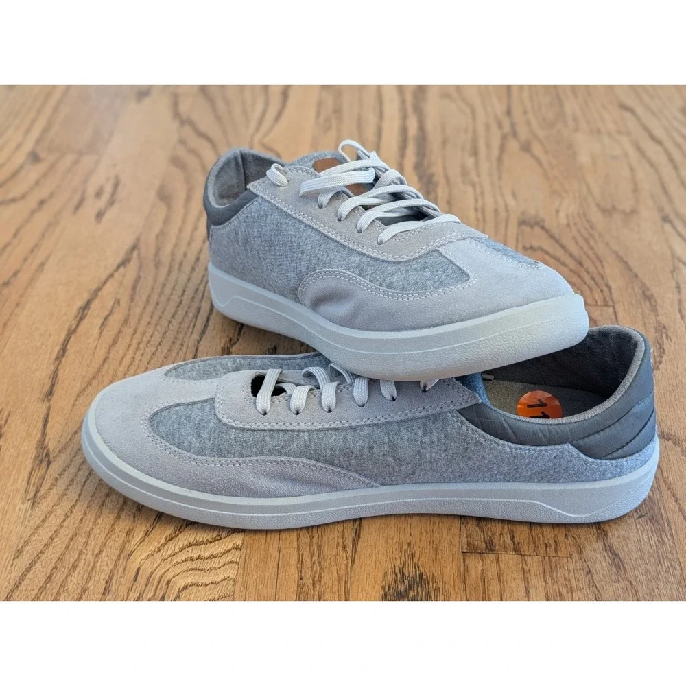 OluKai Puliki Men's Lace-Up Sneakers Sz 11 Grey/Light Grey New without Tags